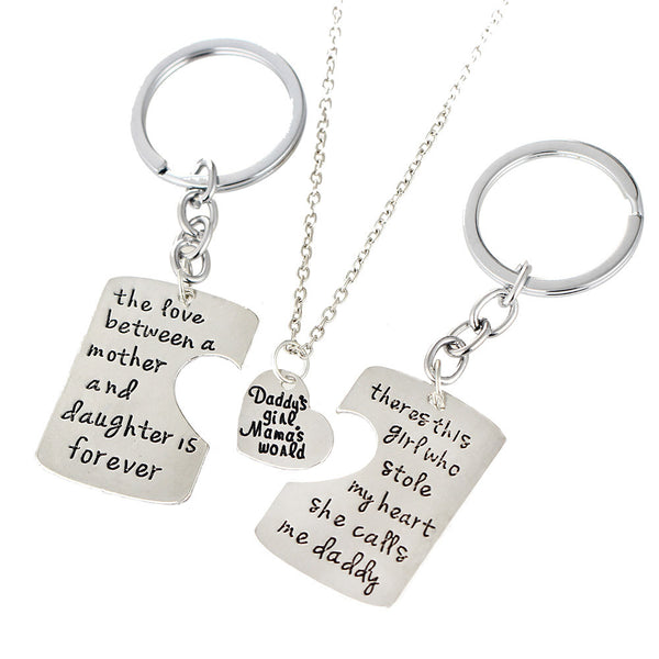 Mother and Daddy Necklace set FREE SHIPPING