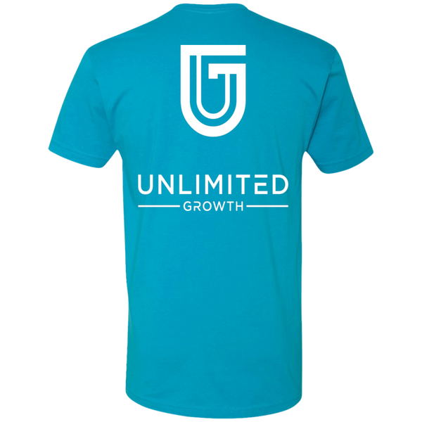 WHITE LOGO MEN NL3600 Next Level Premium Short Sleeve T-Shirt