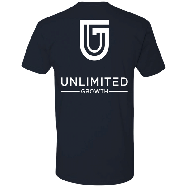 WHITE LOGO MEN NL3600 Next Level Premium Short Sleeve T-Shirt