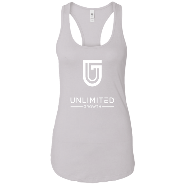 WHITE LOGO LADIES NL1533 Next Level Ladies Ideal Racerback Tank