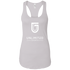 WHITE LOGO LADIES NL1533 Next Level Ladies Ideal Racerback Tank