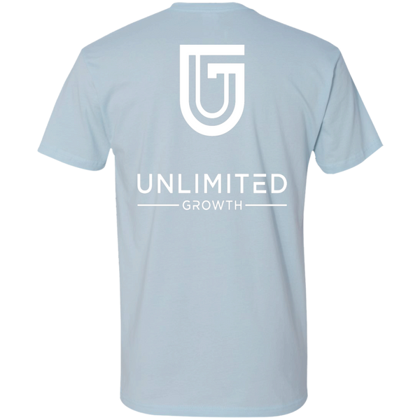 WHITE LOGO MEN NL3600 Next Level Premium Short Sleeve T-Shirt