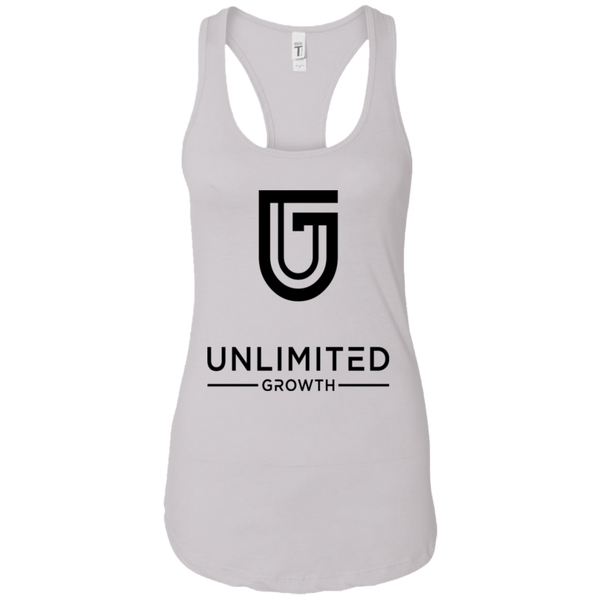 GIRLS BLACK LOGO NL1533 Next Level Ladies Ideal Racerback Tank
