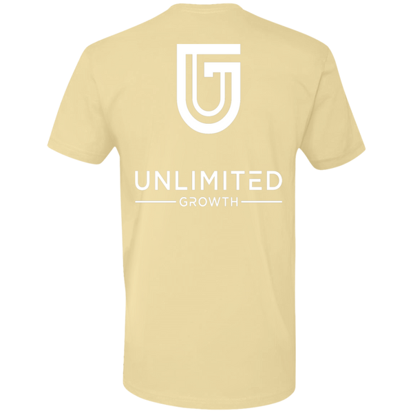 WHITE LOGO MEN NL3600 Next Level Premium Short Sleeve T-Shirt