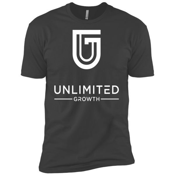 WHITE LOGO MEN NL3600 Next Level Premium Short Sleeve T-Shirt