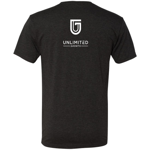 WHITE LOGO MEN NL6010 Next Level Men's Triblend T-Shirt