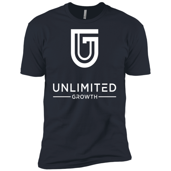 WHITE LOGO MEN NL3600 Next Level Premium Short Sleeve T-Shirt