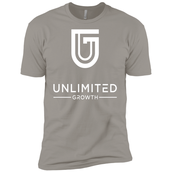 WHITE LOGO MEN NL3600 Next Level Premium Short Sleeve T-Shirt