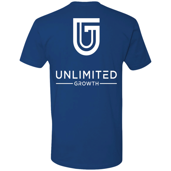 WHITE LOGO MEN NL3600 Next Level Premium Short Sleeve T-Shirt