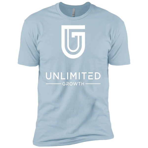 WHITE LOGO MEN NL3600 Next Level Premium Short Sleeve T-Shirt