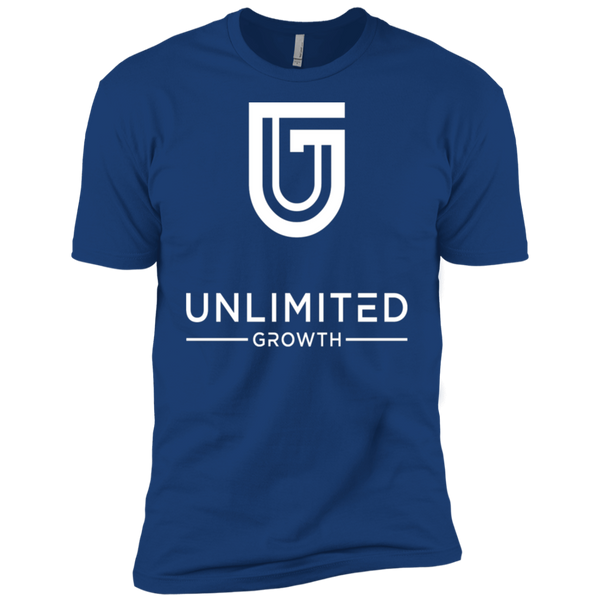 WHITE LOGO MEN NL3600 Next Level Premium Short Sleeve T-Shirt