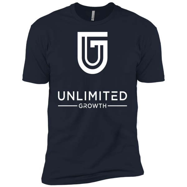 WHITE LOGO MEN NL3600 Next Level Premium Short Sleeve T-Shirt