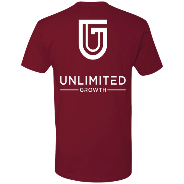 WHITE LOGO MEN NL3600 Next Level Premium Short Sleeve T-Shirt