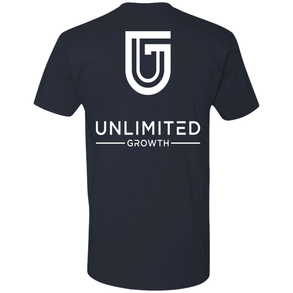 WHITE LOGO MEN NL3600 Next Level Premium Short Sleeve T-Shirt