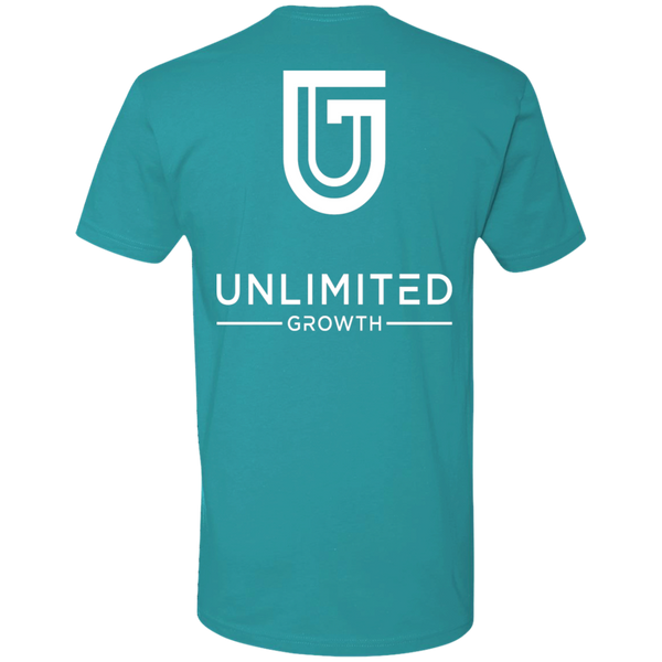 WHITE LOGO MEN NL3600 Next Level Premium Short Sleeve T-Shirt